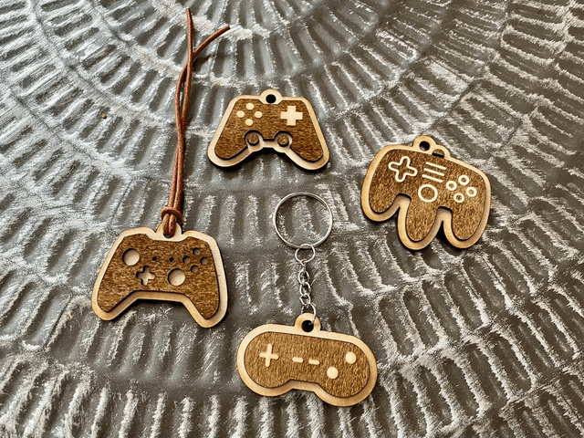 Lot de 4 porte-clés Manettes de console